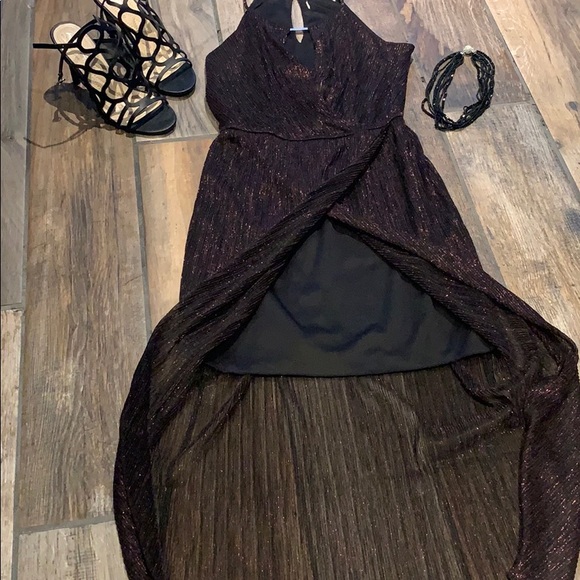 EUC- High/low shimmer dress - Picture 4 of 5